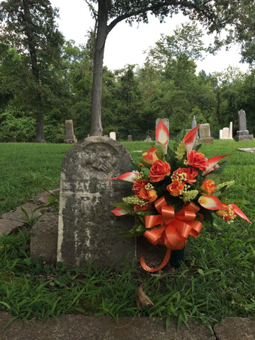 Orange Rose and Calla Lily Vase