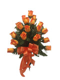 Premium Orange Rose Vase