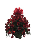 Premium Brick Red Rose Basket