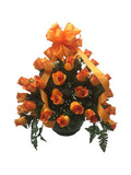 Premium Orange Rose Basket