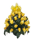 Premium Yellow Rose Basket