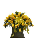 Premium Yellow Rose Saddle