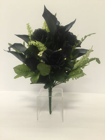 Black Rose and Calla Lily Mixed Bush