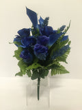 Blue Rose and Calla Lily Mixed Bush