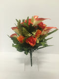 Orange Rose and Calla Lily Mixed Bush