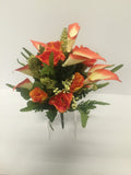 Orange Rose and Calla Lily Mixed Bush