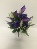Purple Rose and Calla Lily Mixed Bush